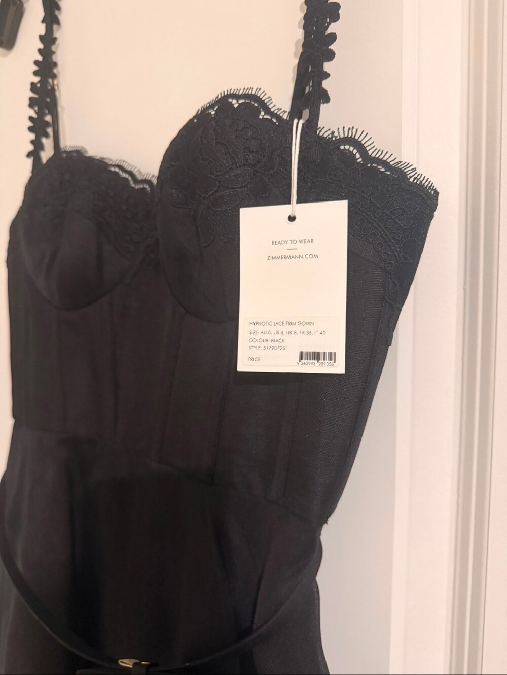 NWT Zimmermann Hypnotic Lace Trim Picnic Dress  Hypnotic Lace Trim Picnic Dress - Picture 5 of 5